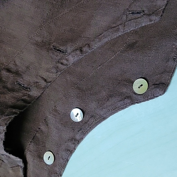 Bryn Walker Atticus cowl neck linen romper/jumpsuit - Picture 9 of 13